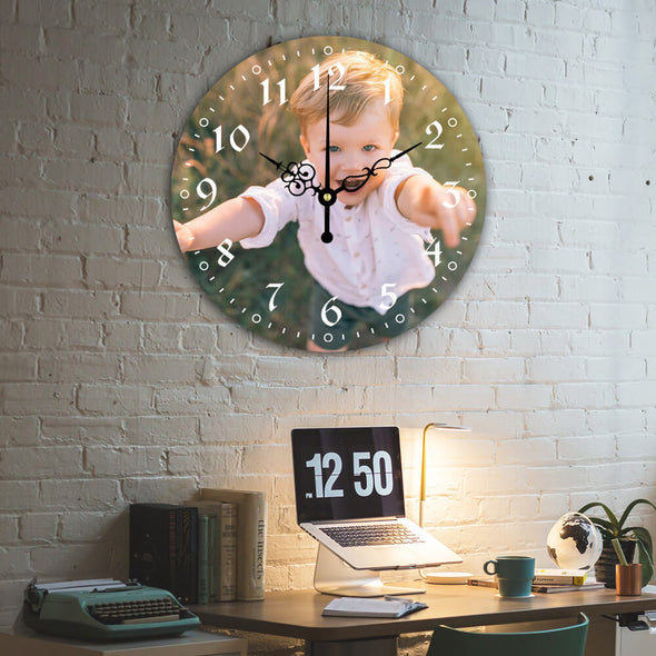 Custom Wall Clock with Family Photo