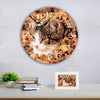 Custom Photo Round Shape Wall Clock Home Decor Gift