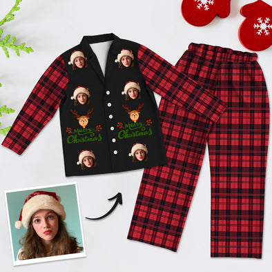 Personalized Christmas Pajamas Custom Christmas Photo Pajamas Sleepwear