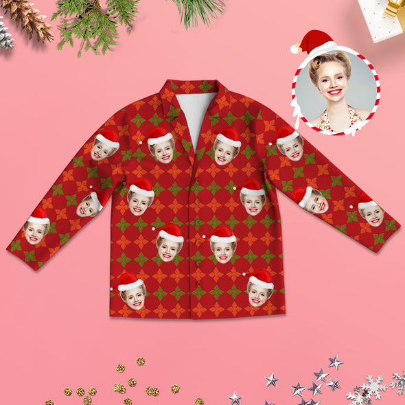 Christmas Pajamas Sleepwear Personalized Pajamas with Photo Christmas Gift