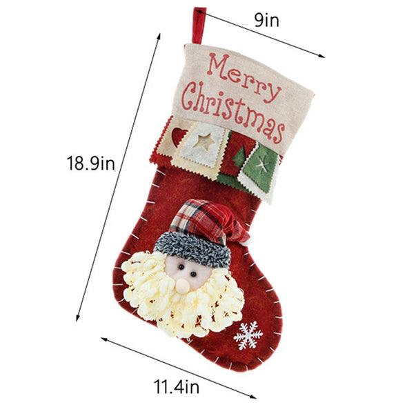 Christmas Stocking Large Candy Bags Christmas Decorations