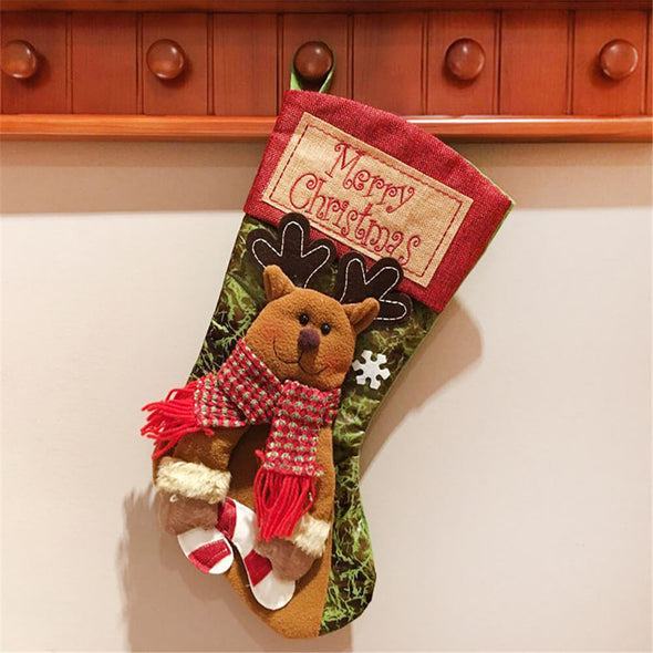 Christmas Stockings Xmas Character Classic Large Stockings Christmas Party Decorations