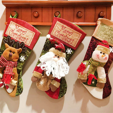 Christmas Stockings Xmas Character Classic Large Stockings Christmas Party Decorations