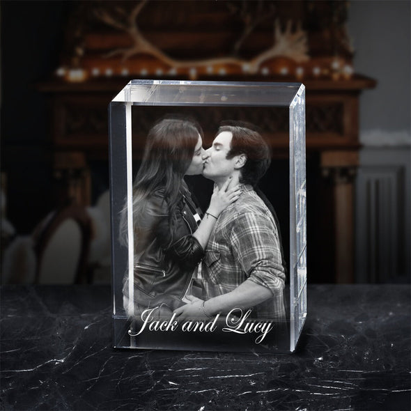 Mothers Day Gift Custom 3D Crystal Photo Personalized Gifts with 3D Laser Photo Engraved Crystal