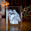Mothers Day Gift Custom 3D Crystal Photo Personalized 3D Laser Photo Engraved Crystal Gift for Mom