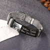 Custom Bracelet for Men Photo Engraved Stainless Steel Bracelet Anniversary Gift for Husband/Boyfriend