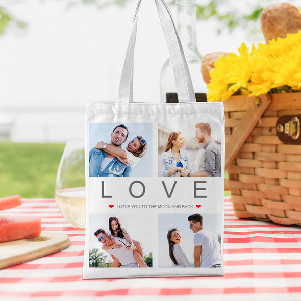 Personalized Photo Tote Bag Gift to Your Lover