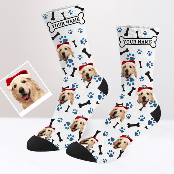 Custom Dog Socks with Picture and Name