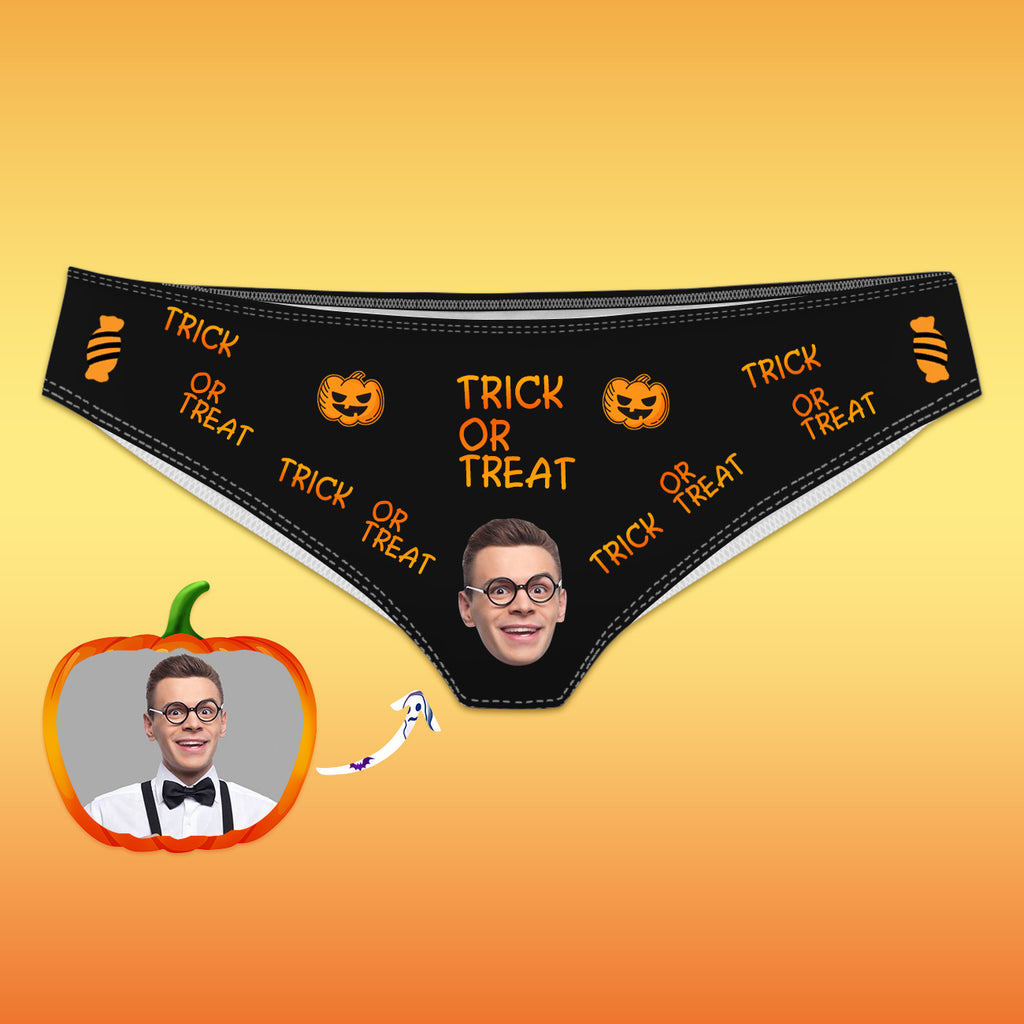 Halloween Underwear for Girlfriend Custom Face Panties