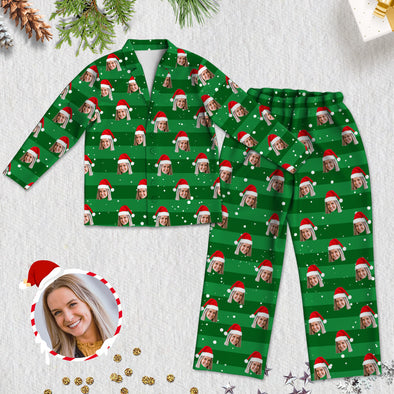 Christmas Pajamas Customized Christmas Sleepwear Photo Pajamas Christmas Gift