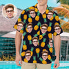 Mens Custom Hawaiian Shirt Personalized Face Shirts Aloha Beach Fruit Flower Shirts