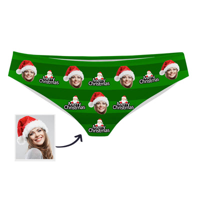 Custom Christmas Photo Panties Christmas Gift for Girlfriend