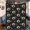 Custom Cat Photo Blankets Personalized Dog Photo Blankets Fleece Throw Blanket