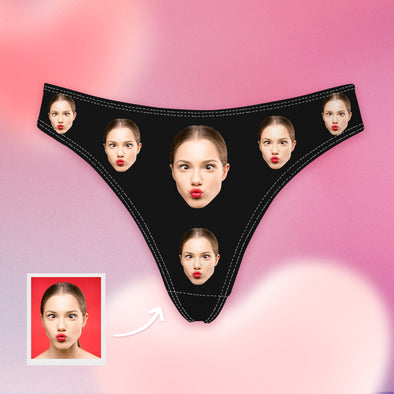 Anniversary Gift for Girlfriend Custom Underwear Photo Thongs