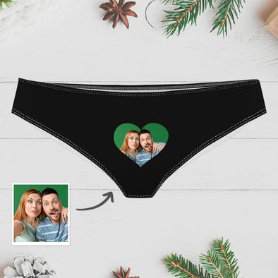 Custom Christmas Panties with Picture Party Gag Gift for Wife