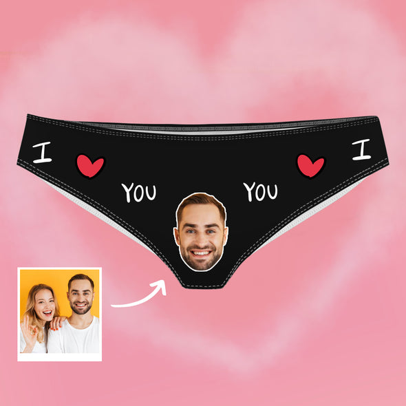 Custom Panties with Picture Face on Underwear Anniversary Gift for Girfriend