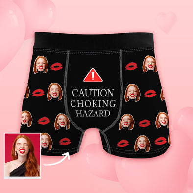 Custom Face on Boxers Party Funny Gag Gift for Boyfriend