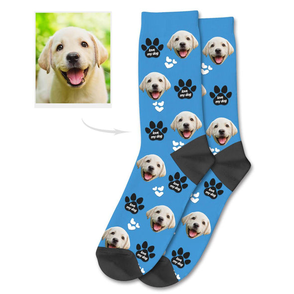 Dog Photo Socks Dog Face Socks Dog Photo on Socks