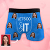 Custom Face on Boxers Custom Shorts with Picture Christmas Gift for Husband