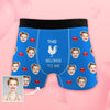 Mens Custom Face Boxers Shorts Funny Party Gift for Boyfriend