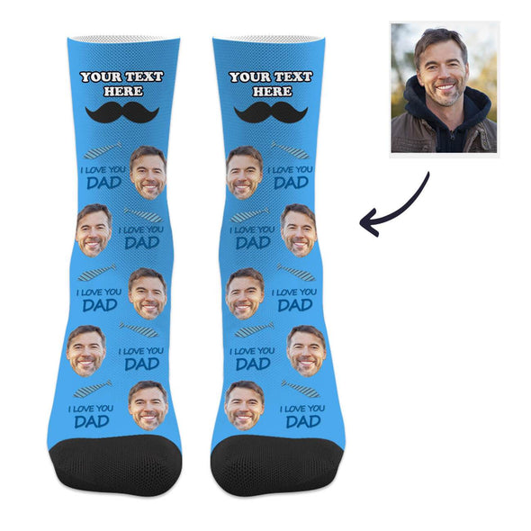 Custom Dad Socks with Text