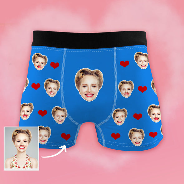 Gift for Boyfriend Funny Gifts Face on Underwear Custom Face Boxers Gag Gift for Husband