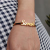 Womens Custom Name Bracelet Personalized Name Bracelet Anniversary Gift