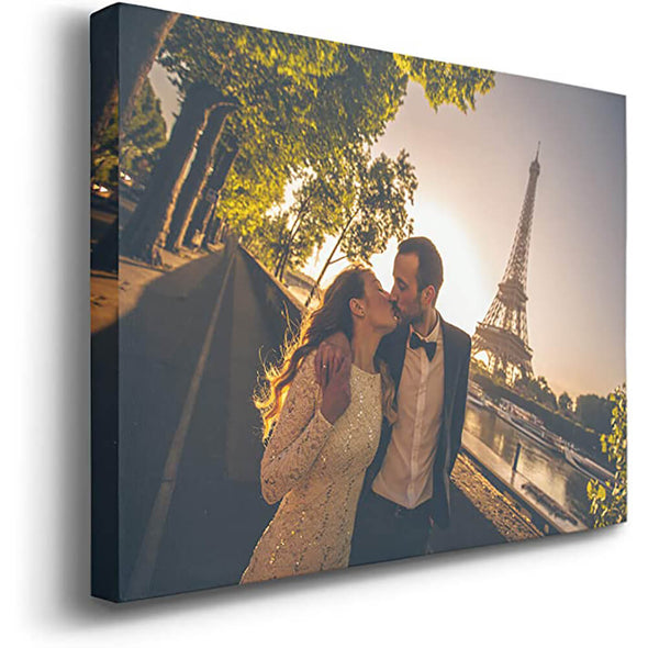 Custom Canvas Family Photo Contemporary Painting With Frame Home Decoration