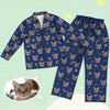 Custom Pajamas with Cat Face Personalized Cat Photo Pajamas Gift for Lover