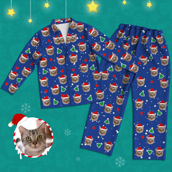 Christmas Pajamas with Face Custom Christmas Pajamas with Picture Christmas Home Sleepwear Christmas Gift