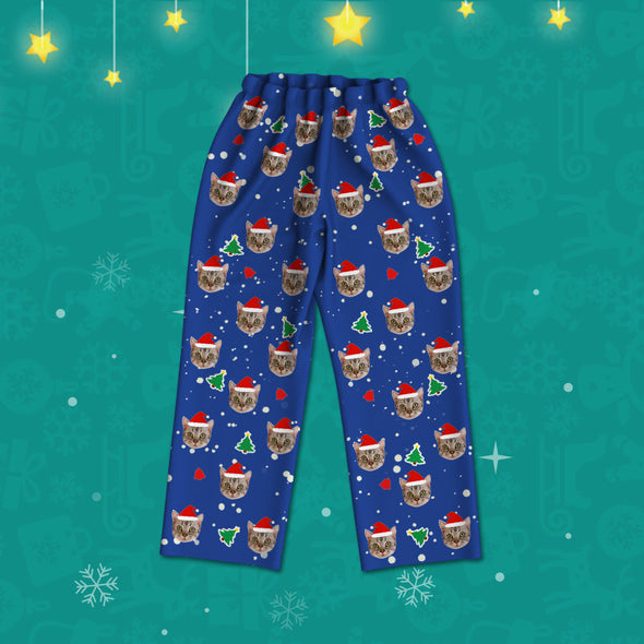 Customized Christmas Pajamas with Picture Home Sleepwear Christmas Gift