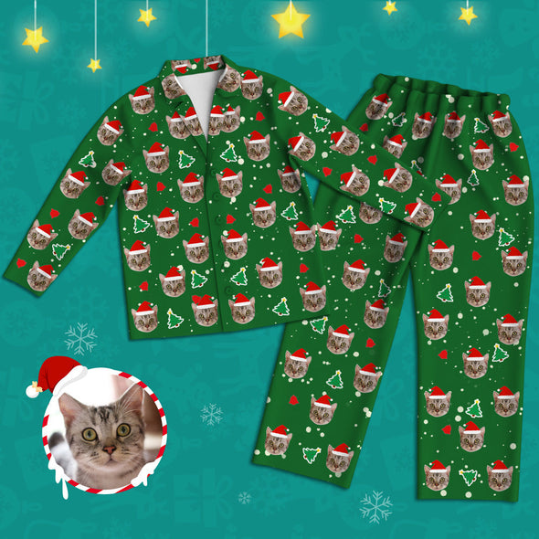 Christmas Pajamas with Face Custom Christmas Pajamas with Picture Home Sleepwear Christmas Gift