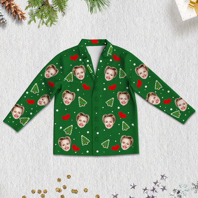 Christmas Pajamas Custom Photo Chirsmas Sleepwear Christmas Gift