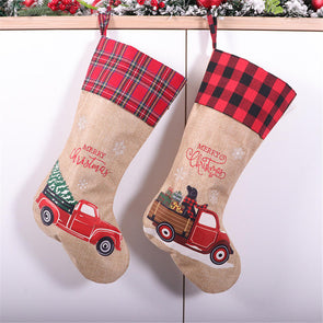 Christmas Stocking Fireplace Decoration Socks Candy Bags