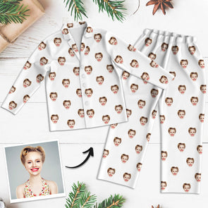 Custom Face Pajamas Personalized Photo Pajamas Christmas Gift