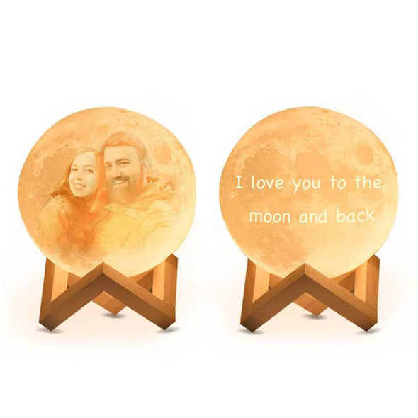Personalized Moon Lamp Custom 3D Photo Engraved Moon Light With Picture 16 Colors
