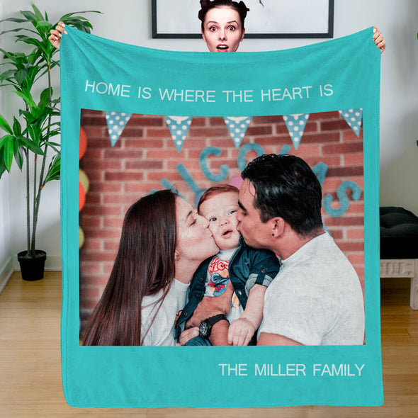 Personalized Photo Blankets Fleece Throw Blanket Mothers day Gift