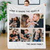 Custom Blanket with Pictures Personalized Photo Blankets Fleece Throw Blanket Christmas Gift