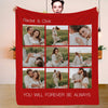 Personalized Photo Blankets Custom Blankets with Pictures Fleece Throw Blanket Christmas Gift