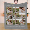 Custom Blanket with Pictures Personalized Photo Blankets Fleece Throw Blanket Christmas Gift