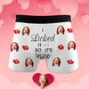 Face Boxers Custom Photo Boxers Mens Shorts with Face I Licked it So It's Mine