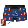 Personalized Photo Boxers Shorts Funny Custom Boxer with Face