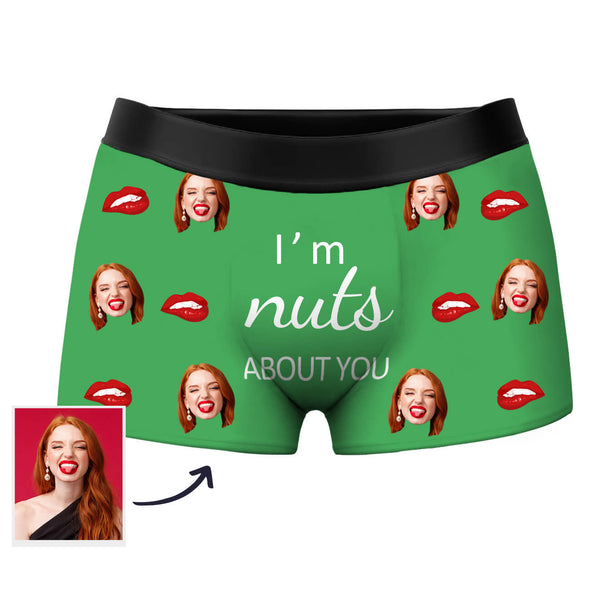 Personalized Photo Boxers Shorts Funny Custom Boxer with Face Gift for Husband