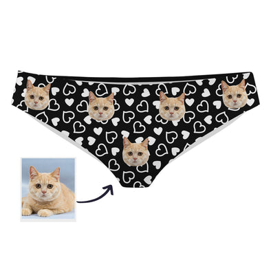Cat Face Photo Panties Custom Underwear with Cat Photo