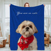 Custom Dog Photo Blankets Personalized Cat Photo Blankets Fleece Throw Blanket