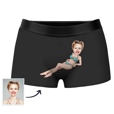 Custom Face Boxers Men's Shorts with Picture