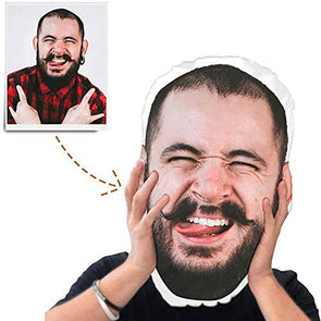 Custom Face Pillow Custom Photo Portrait Throw Pillow Christmas Gift