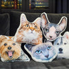 Face Pillow Personalized Animal Head Body Pillows Custom Pillow with Dog Cat Face