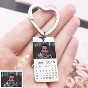 Custom Keychain with Photo Calendar Keychain