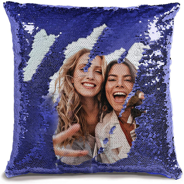 Gift Idea for Mothers Day Custom Magic Sequins Pillow